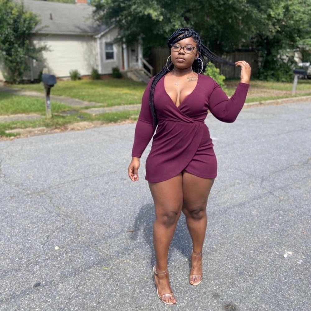 Mini Mock Wrap Dress